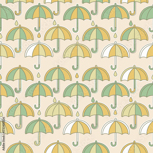 A Cute Kawaii Seamless Pattern featuring Charming Blue Foxes and Whimsical Red Mushrooms, Perfect for Children's Designs or Fabric Backgrounds
