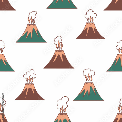 A Cute Kawaii Seamless Pattern featuring Charming Blue Foxes and Whimsical Red Mushrooms, Perfect for Children's Designs or Fabric Backgrounds