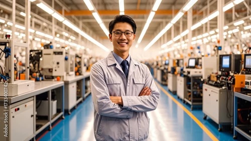 Wallpaper Mural 工場で働く日本人男性 Torontodigital.ca