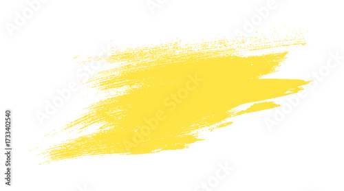 Yellow Paint Brush Stroke Texture Background