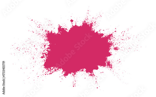 Bright Pink Paint Splatter Grunge Background