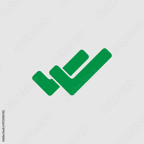  Confirmation and read message status symbol. Used in chat, tasks, and notifications sign.