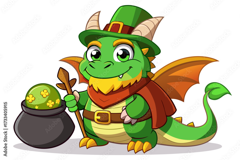 Fototapeta premium dragon and a dragon