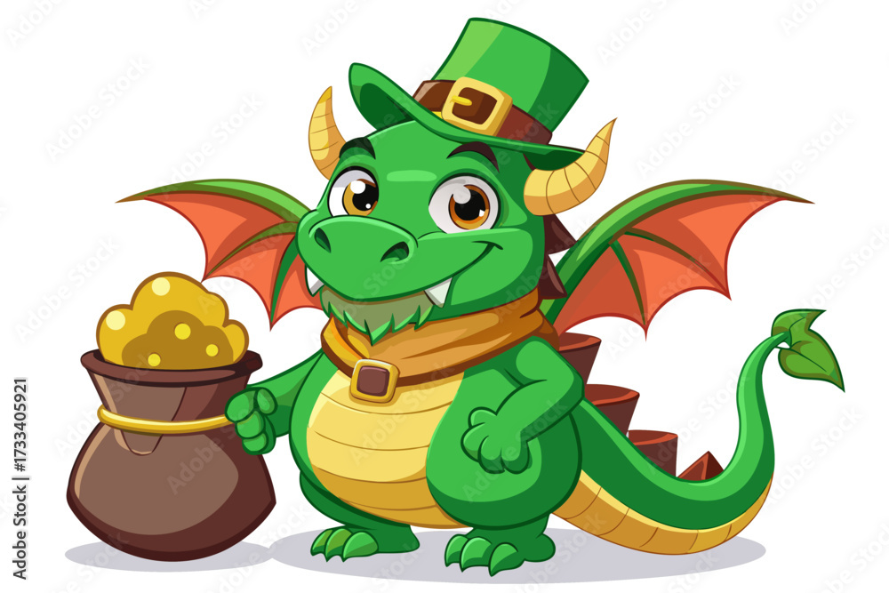 Fototapeta premium dragon and a dragon