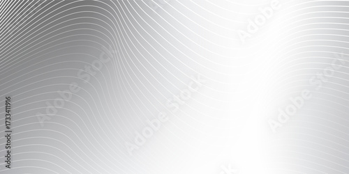 Lines abstract silver foil mesh background with metal mirror texture. Chrome gradient surface modern