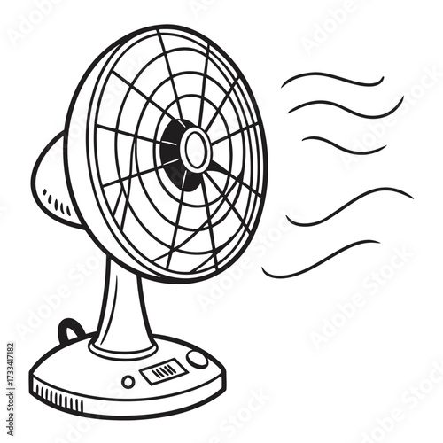 fan isolated on white