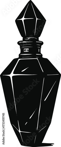Perfume bottle isolated on white background
