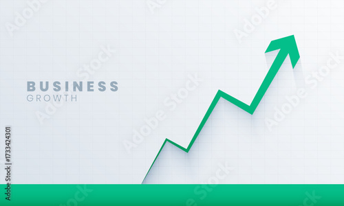 Rising arrow symbolize business growth, achievement, and success