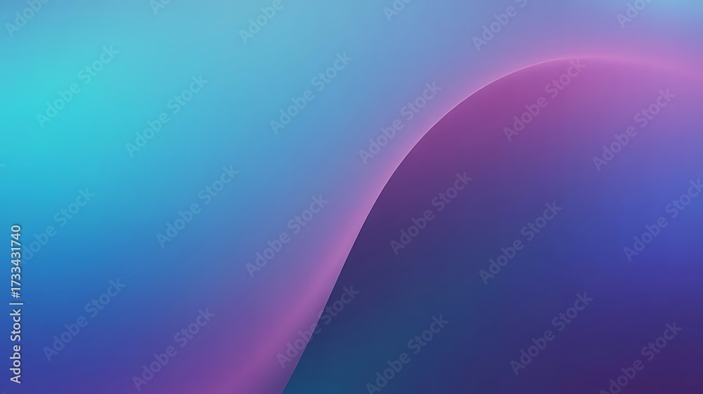 Fototapeta premium Gradient abstract background with smooth wave shape and soft light image