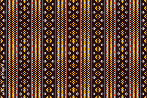 Cultural Stripe Ornament Seamless Pattern