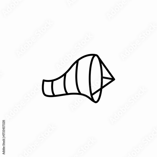 airport wind socks icon sign vector