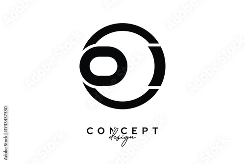 OI Creative Circle Monogram Logo Design – Modern Branding Concept