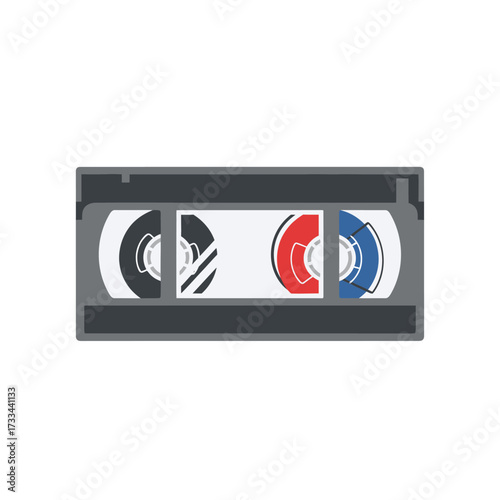 Nostalgic VHS Cassette Tape Illustration A Retro Media Icon