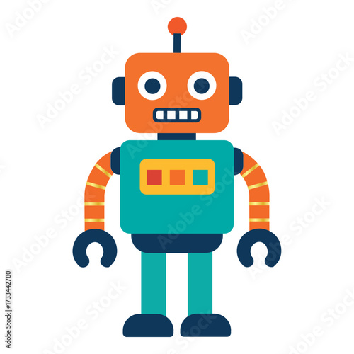 funny cartoon robot