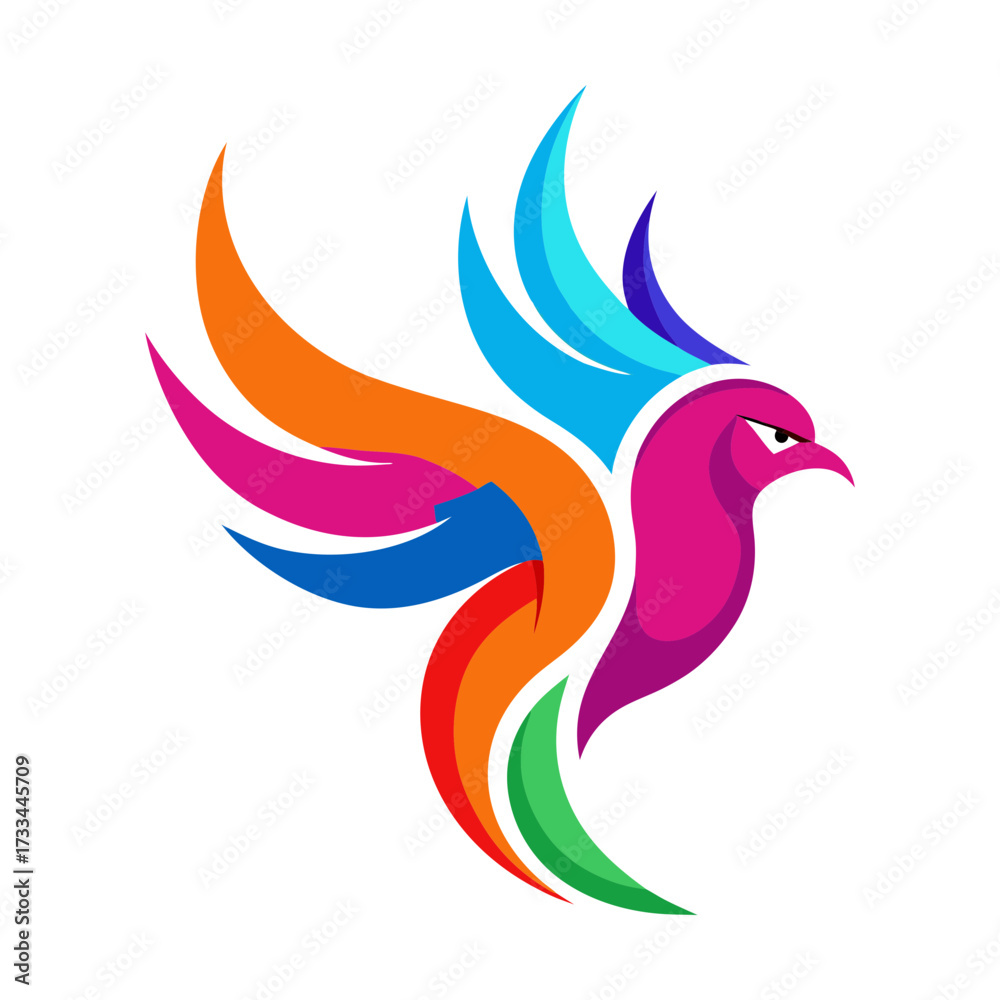 Fototapeta premium vector illustration of a bird