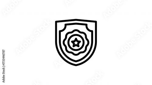 shield badge animated icon