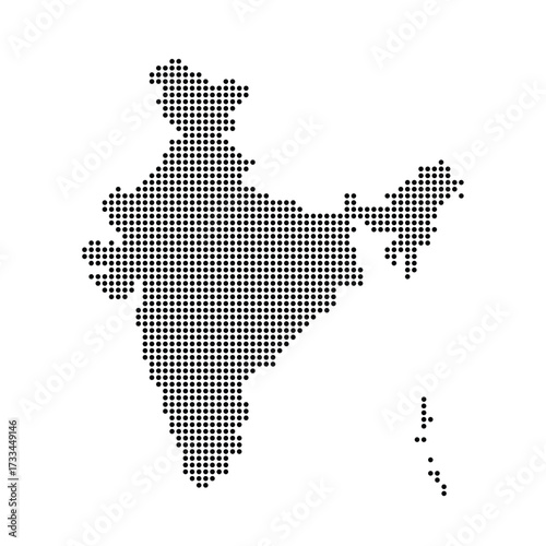 vector of India map