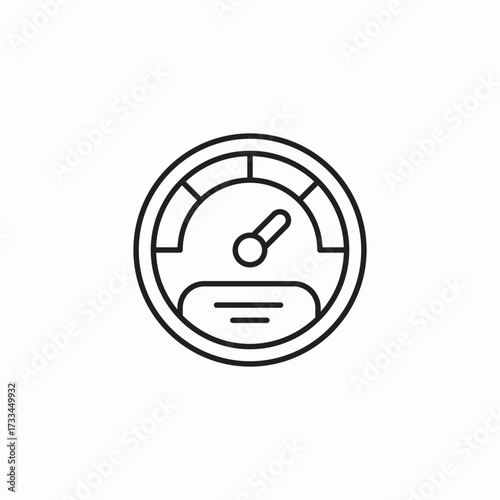 car speedometer gauge icon sign vector