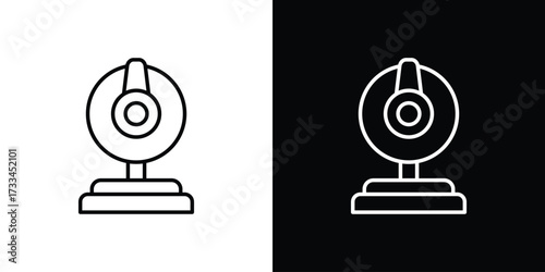 Webcam icon. Thin linear vectors pack