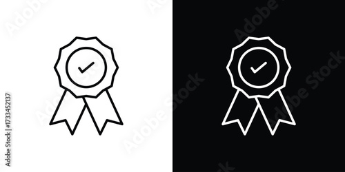Warranty icon. Thin linear vectors pack