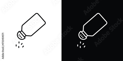 Salt shaker icon. Thin linear vectors pack