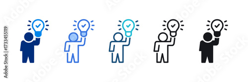 Innovation Icon Set Multiple Style Vector Illustration 
