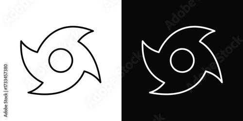 Hurricane icon. Thin linear vectors pack