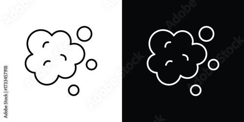 Foam icon. Thin linear vectors pack