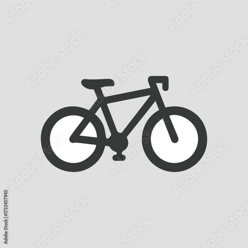 Minimal Vector Bicycle Design – Clean Line Art Illustration of Modern Bike, Simple Outline Style, Editable EPS for Logo