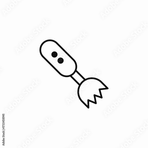 hand blender mixer icon sign vector