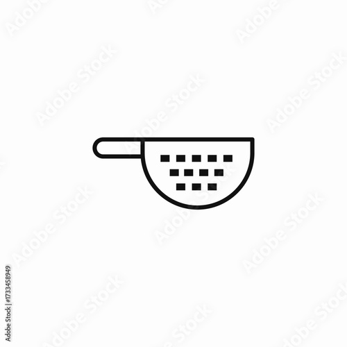 hand strainer icon sign vector