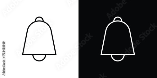 Cowbell icon. Thin linear vectors pack