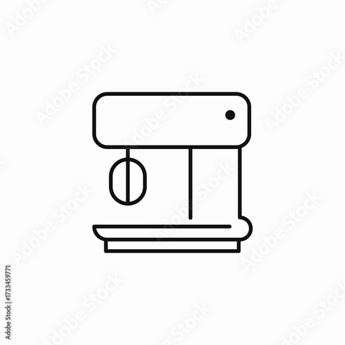 stand mixer appliance icon sign vector