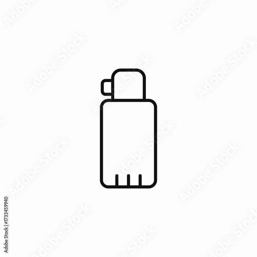 vacuum flask icon sign vector
