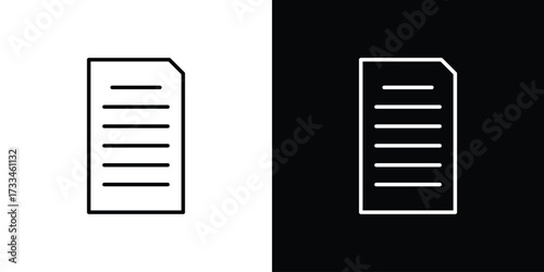 Assignment icon. Thin linear vectors pack