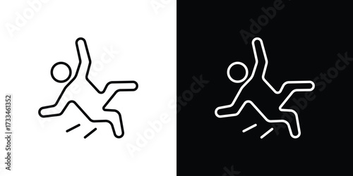 Accident icon. Thin linear vectors pack