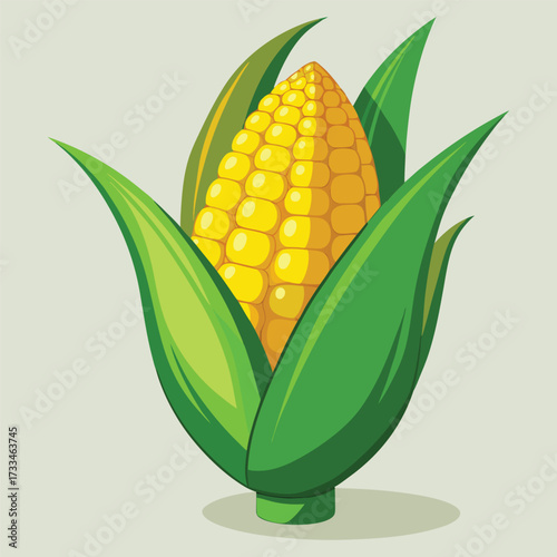 Golden Harvest Corn, Sunny Kernel Maize, Emerald Husk Corn, Amber Field Maize, Fresh Green Corn Cob,  Corn vector, Corn concept, Corn cartoon, Corn icon, Corn art, Corn topics, Corn doodle,	