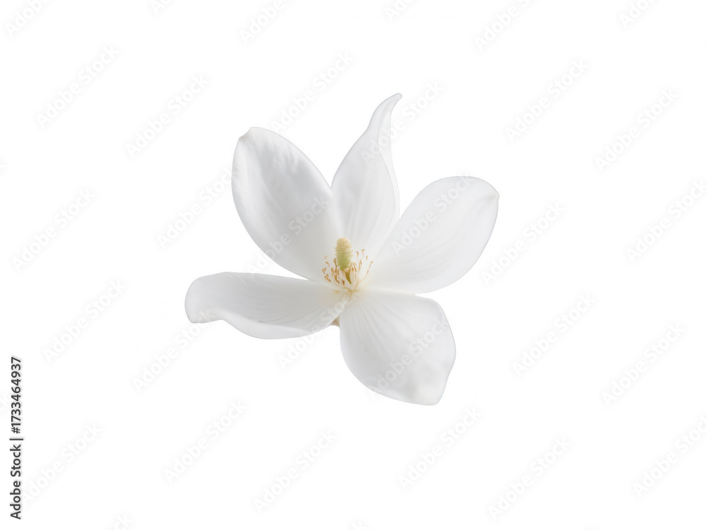 Obraz premium White Magnolia Flower Isolated on White