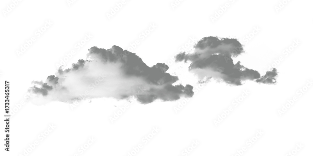 Obraz premium Fluffy cumulus clouds, blue sky, clear weather, summer background, dreamy, peaceful, light atmosphere, photography, nature pattern