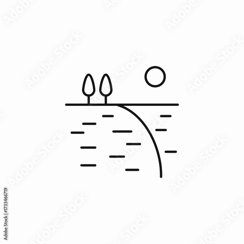 soil water diagram icon sign vector