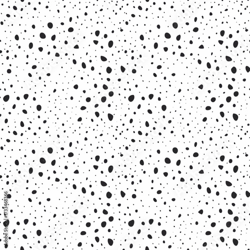 Vector spackle pattern texture with irregular blotches and specks, seamless scalable grunge background