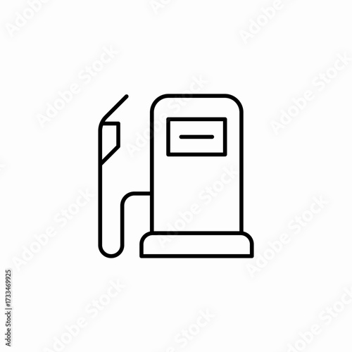 gasoline fuel pump icon sign vector