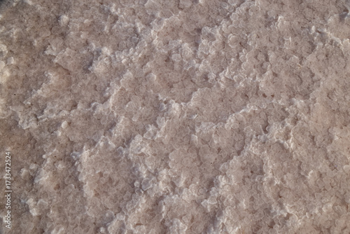 Close-up of salt crystal surface texture