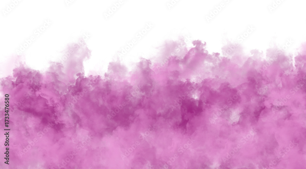 Naklejka premium Ethereal purple smoke wisps against a stark black background