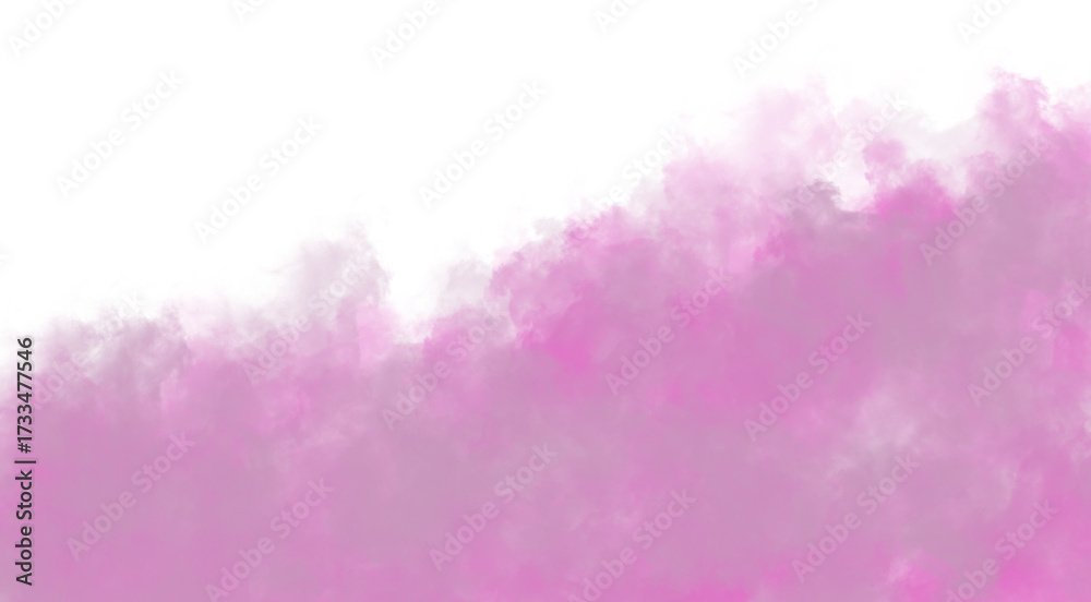 Naklejka premium Abstract pink smoke cloud against a black background