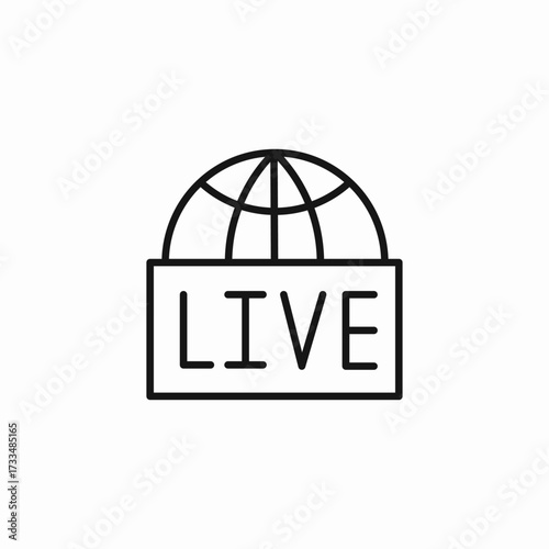 global news live icon sign vector