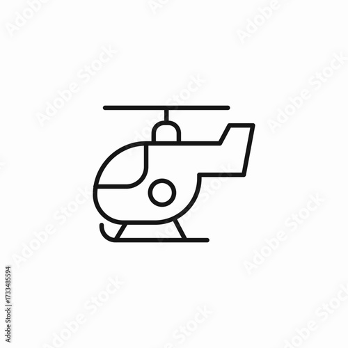 transport air helicopter icon sign vector
