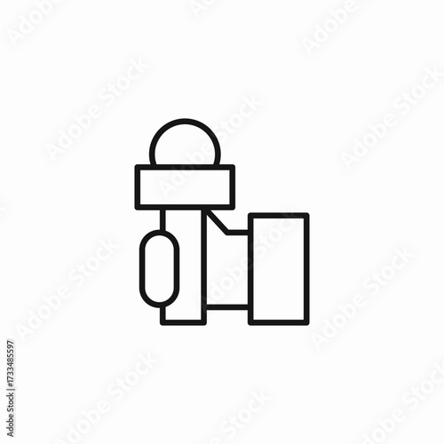 video camera broadcast icon sign vector