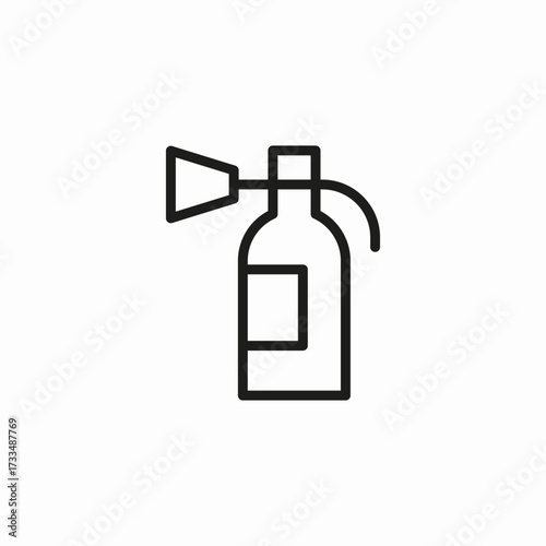 fire extinguisher safety icon sign vector