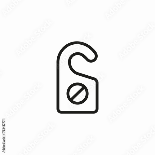 do not disturb icon sign vector